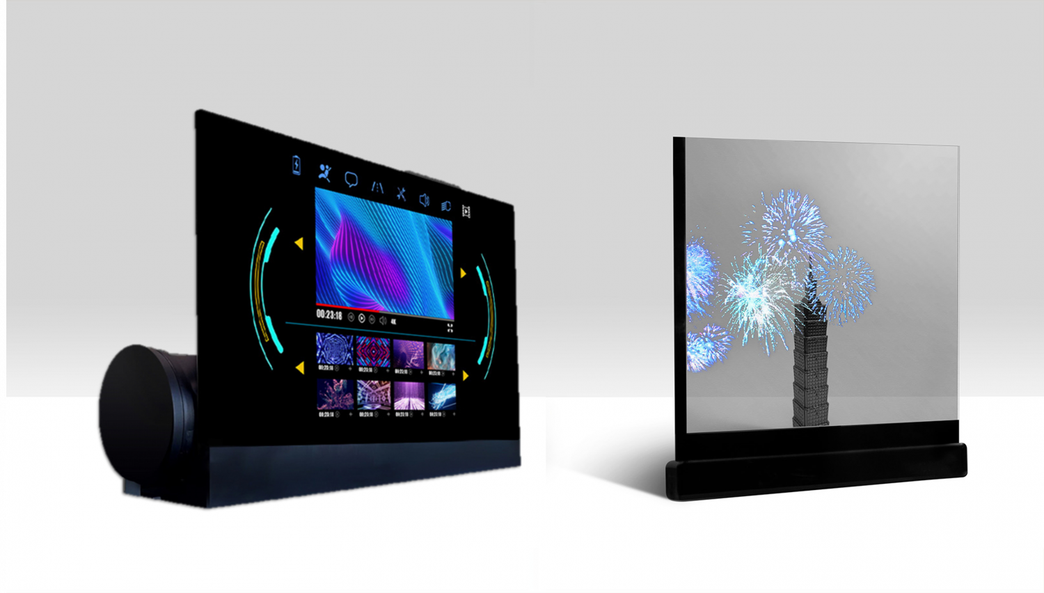 可捲式、折疊性、高透明